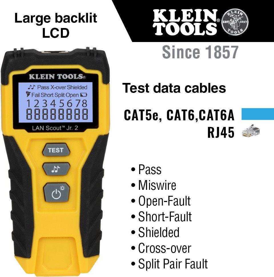 KLEIN TOOLS - LAN Scout ® Junior 2 Cable Tester