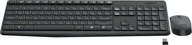 Logitech Wireless Desktop MK235, CZ/SK