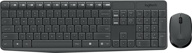 Logitech Wireless Desktop MK235, CZ/SK