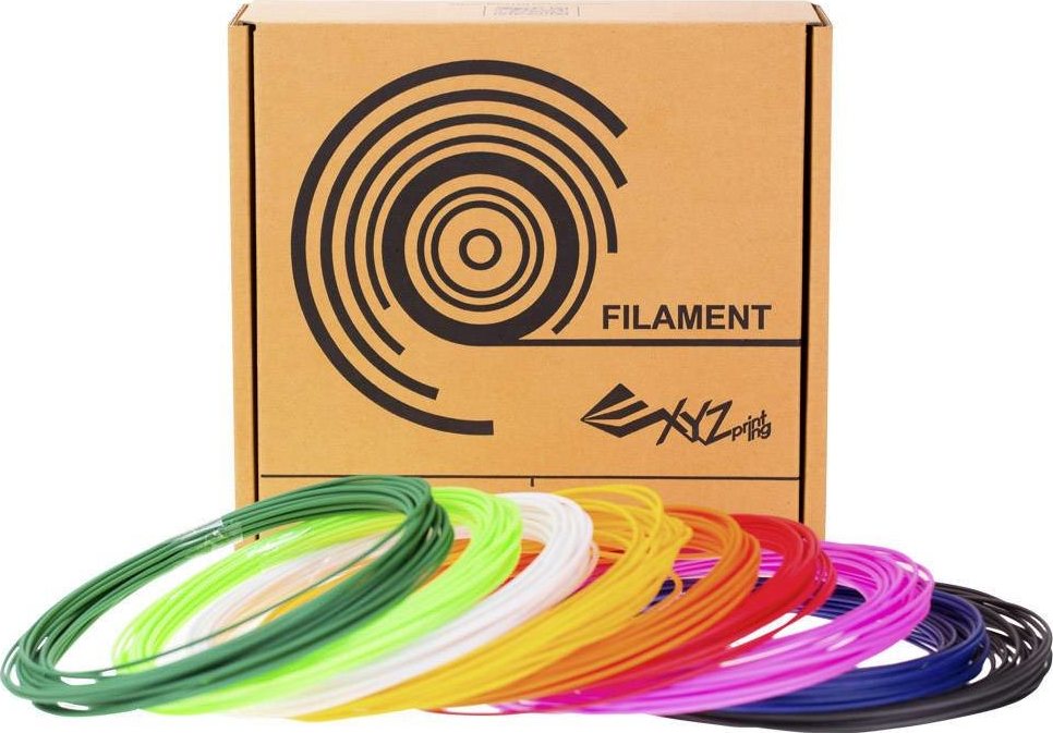 XYZ tisková struna pro 3D pero, PCL (box 8Mx6 kusů různé barvy)