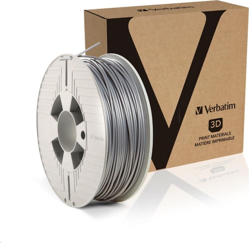 VERBATIM Filament pre 3D tlačiarne PLA 2.85mm, 126m, 1kg strieborná (OLD model 55283)
