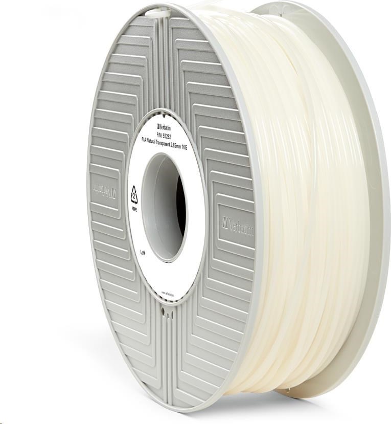 VERBATIM Filament pre 3D tlačiarne PLA 2.85mm, 126m, 1kg prírodná priehľadná (stará PN 55282)