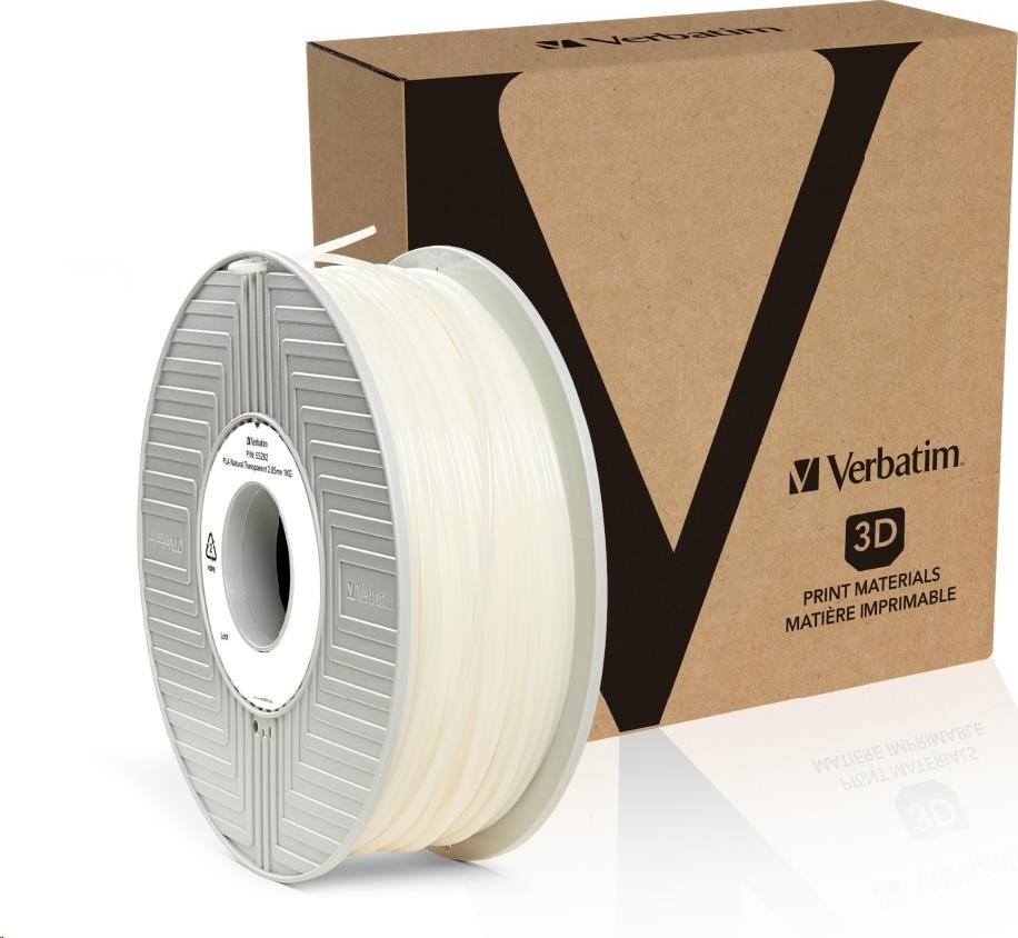 VERBATIM Filament pre 3D tlačiarne PLA 2.85mm, 126m, 1kg prírodná priehľadná (stará PN 55282)