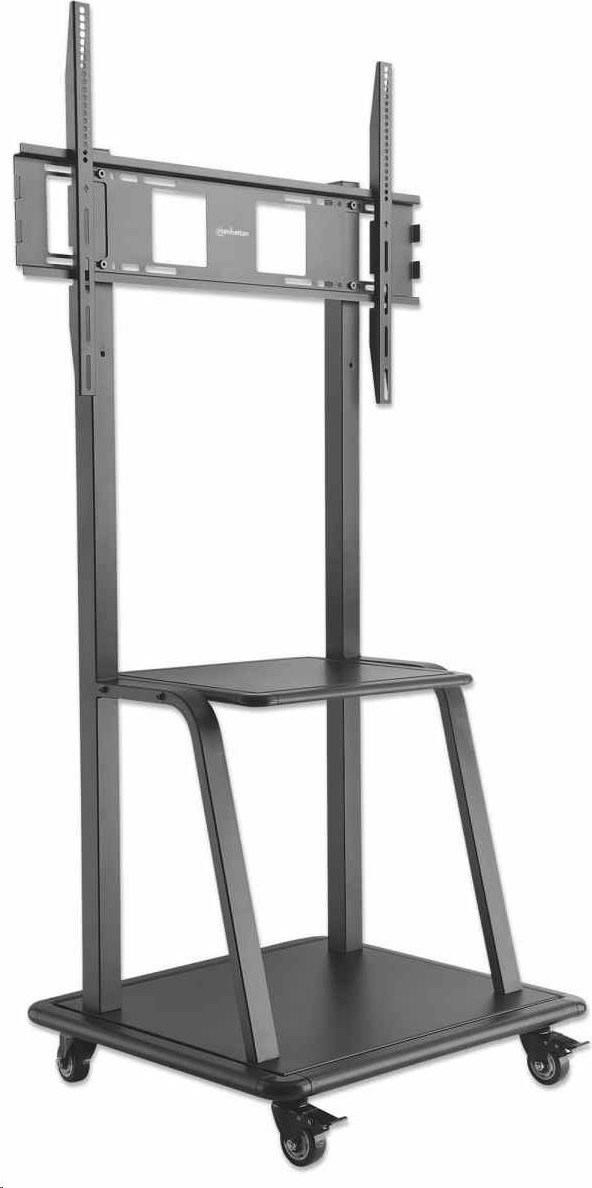 Manhattan univerzální TV vozík, Universal Heavy Duty TV Cart, 37" až 100" TV, černá