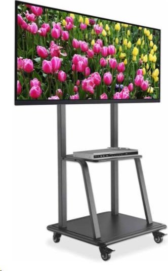 Manhattan univerzální TV vozík, Universal Heavy Duty TV Cart, 37" až 100" TV, černá