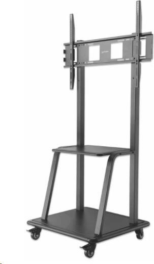 Manhattan univerzální TV vozík, Universal Heavy Duty TV Cart, 37" až 100" TV, černá