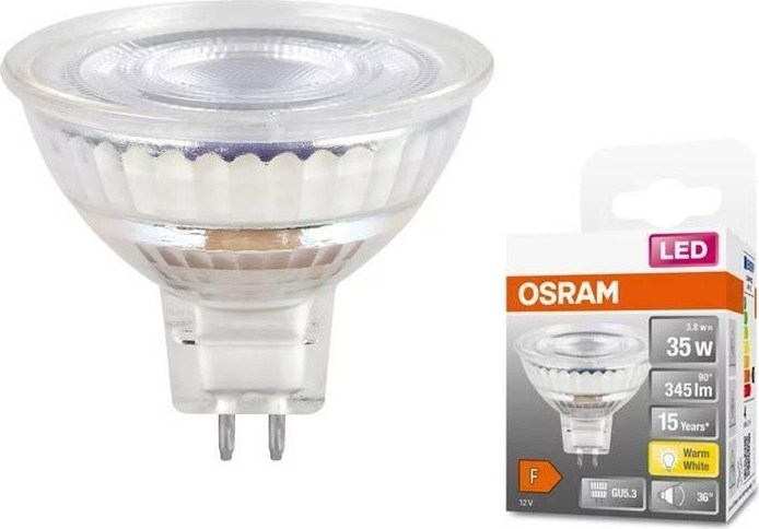 OSRAM LED STAR GU5,3 3,8W/827 12V MR16 35W teplá