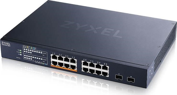 Zyxel XMG1915-18EP, 16-port 2.5GbE, 2 SFP+, 8 x PoE++ 180W  Smart Switch, hybird mode, standalone or NebulaFlex Cloud