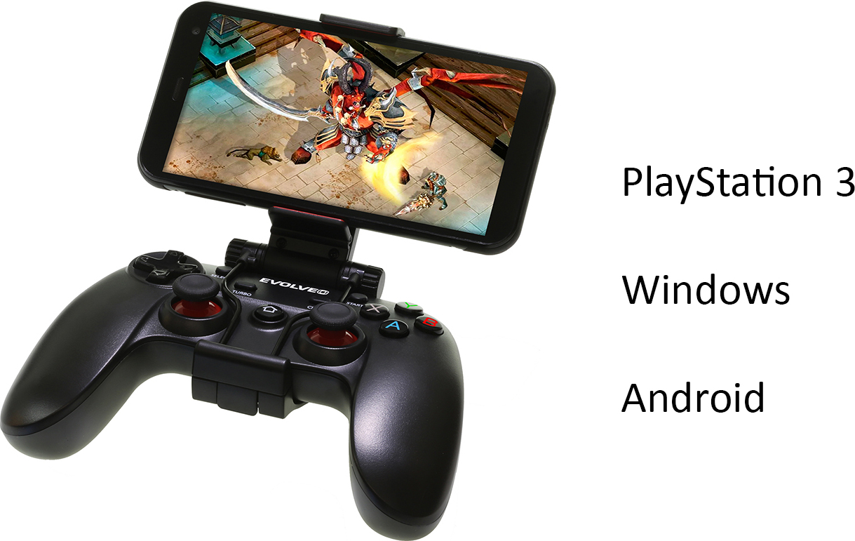 EVOLVEO Fighter F1, bezdrátový gamepad pro PC, PlayStation 3, Android box/smartphone Retail