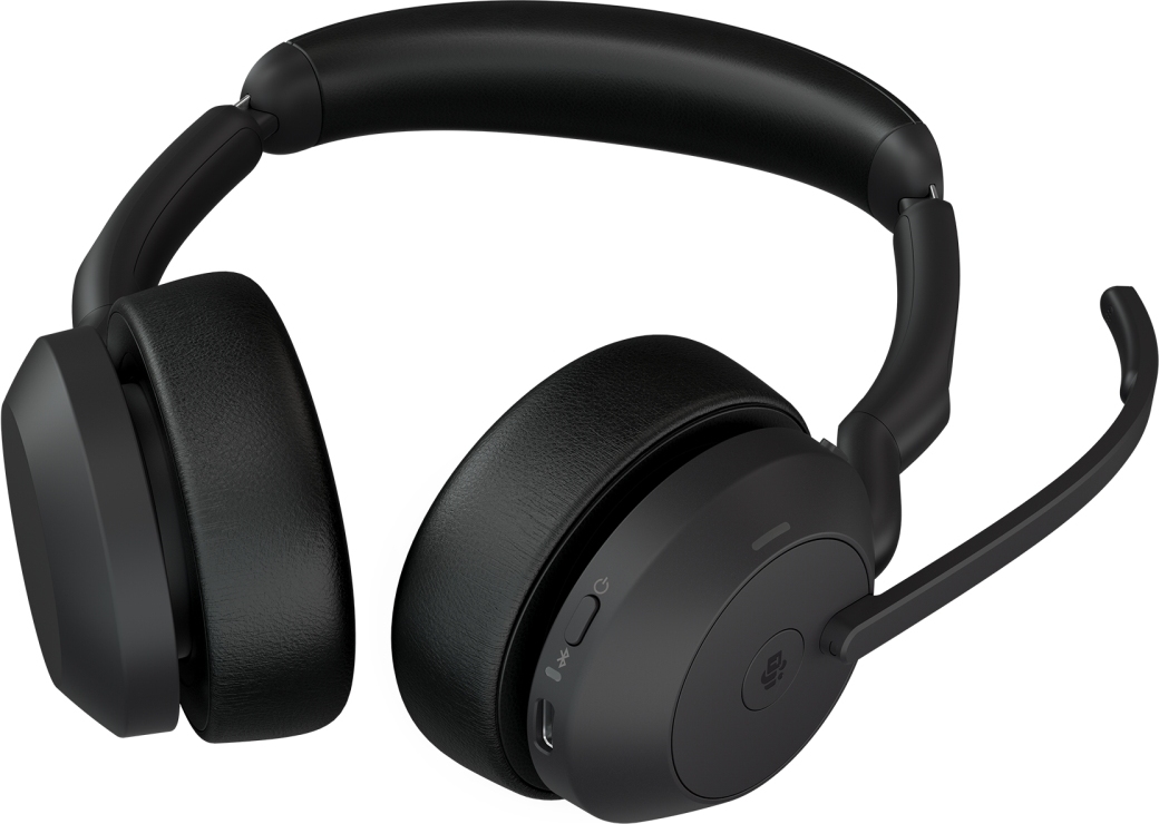 Jabra Evolve2 55/Stereo/ANC/USB-C/BT-USB/Bezdrát/MS/Černá