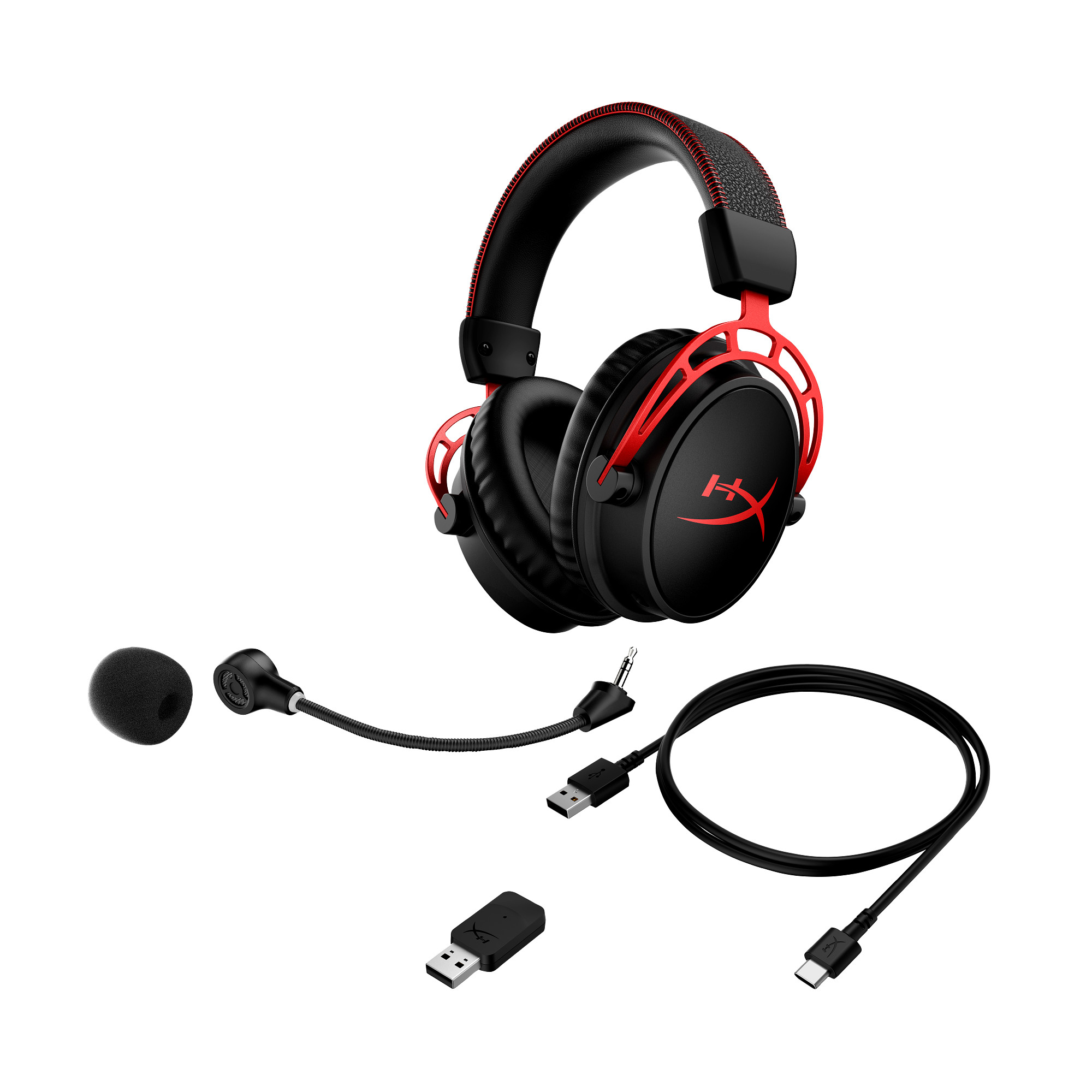 HP Inc. HP Renew HyperX Cloud Alpha - Wireless Gaming Headset (Black-Red)