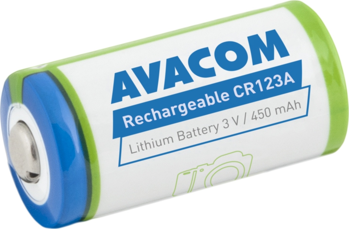 AVACOM nabíjecí fotobaterie Avacom CR123A 3V 450mAh 1.4Wh