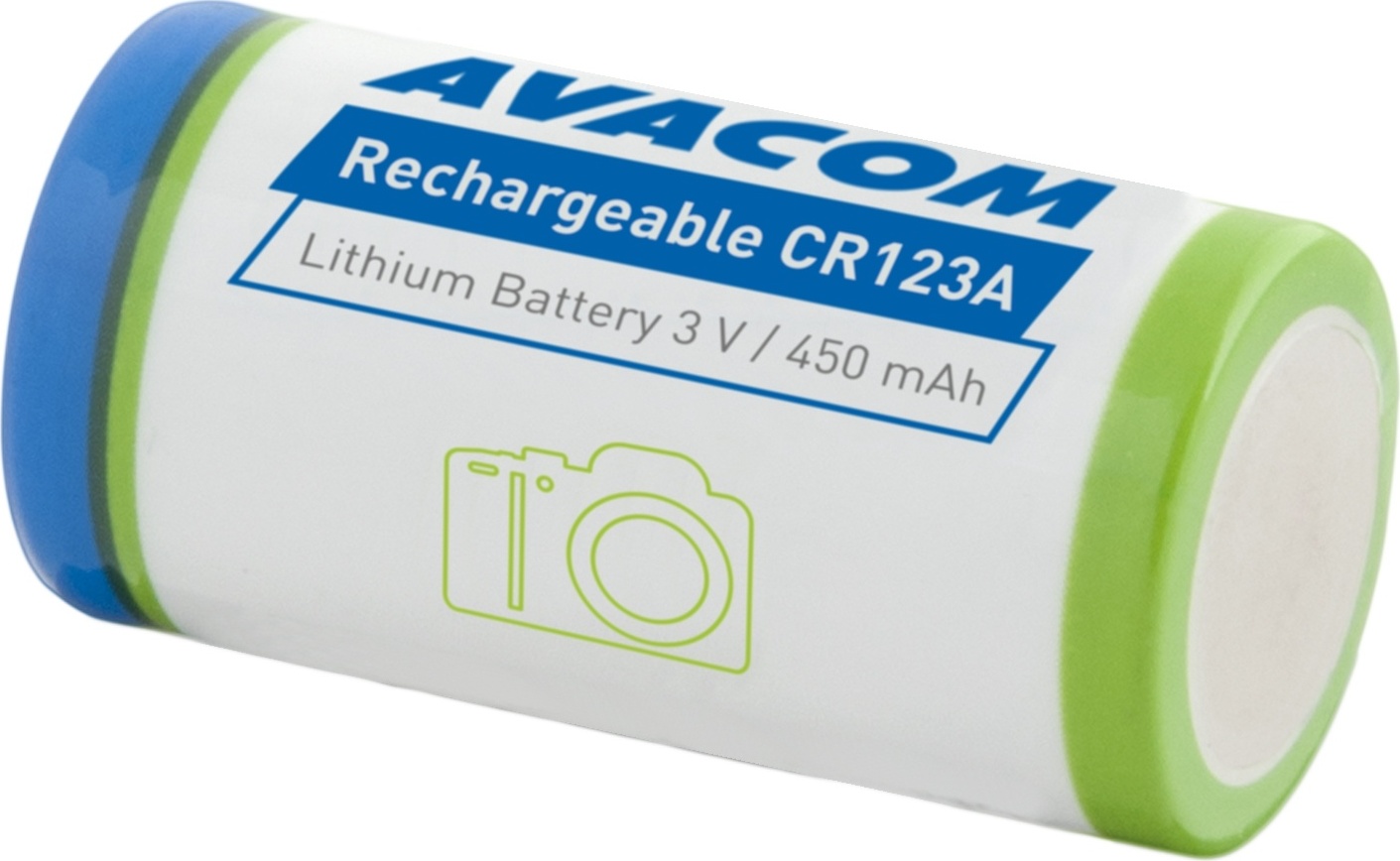 AVACOM nabíjecí fotobaterie Avacom CR123A 3V 450mAh 1.4Wh
