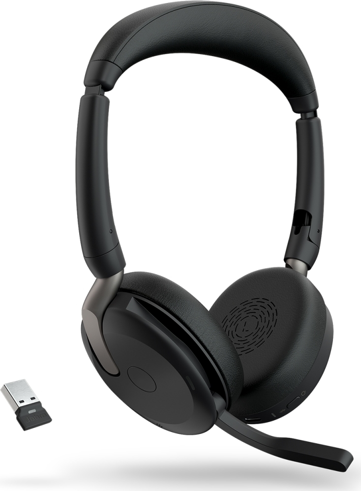 Jabra Evolve2 65 Flex/Stereo/ANC/USB/BT-USB/Bezdrát/Černá