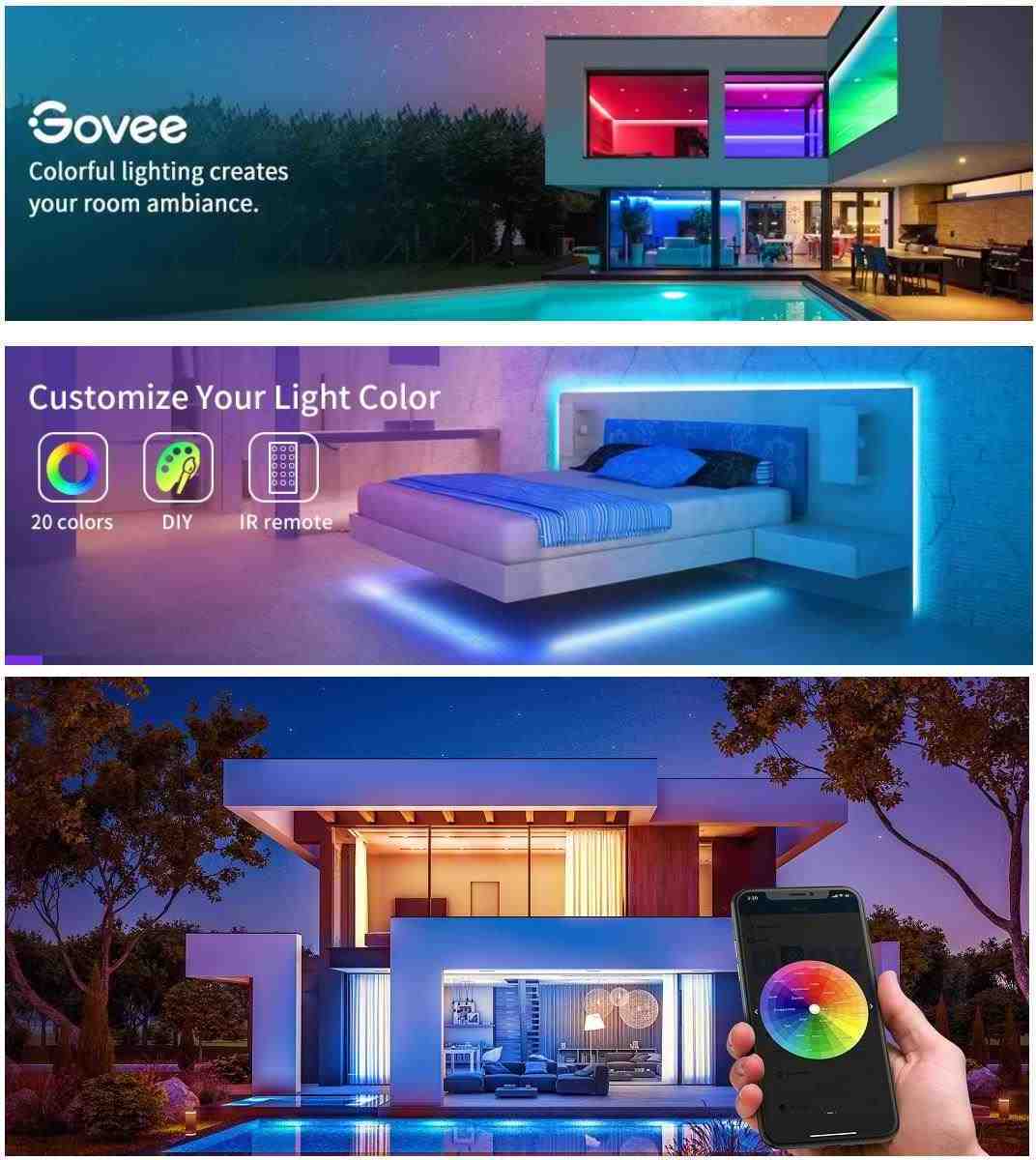 Govee WiFi RGB Smart LED pásek 5m