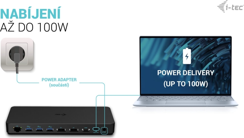 i-tec USB-C Triple 4K Display Docking Station Gen2 Pro, PD 100W