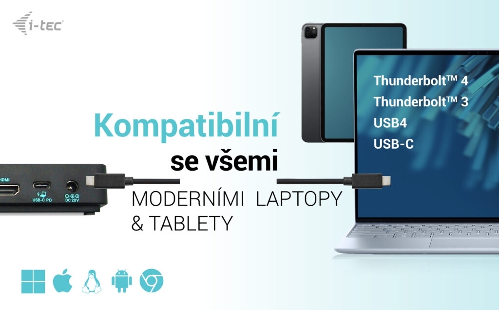 i-tec USB-C Triple 4K Display Docking Station Gen2 Pro, PD 100W