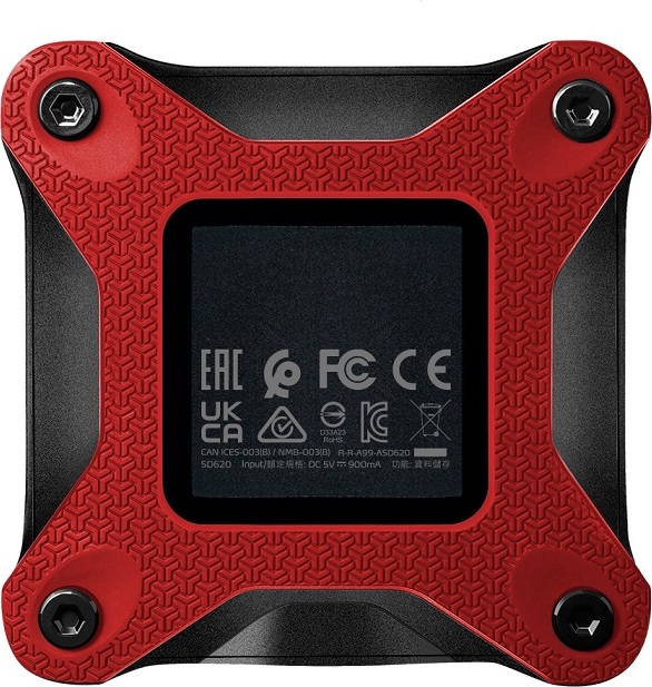 A-Data ADATA Externí SSD 1TB SD620, USB Micro-B, USB 3.2 Gen 2, R:520/W:460MB/s, červená