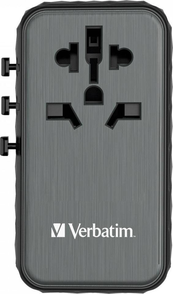 VERBATIM Univerzální cestovní adaptér nabíječka UTA-06 GaN III, 100W