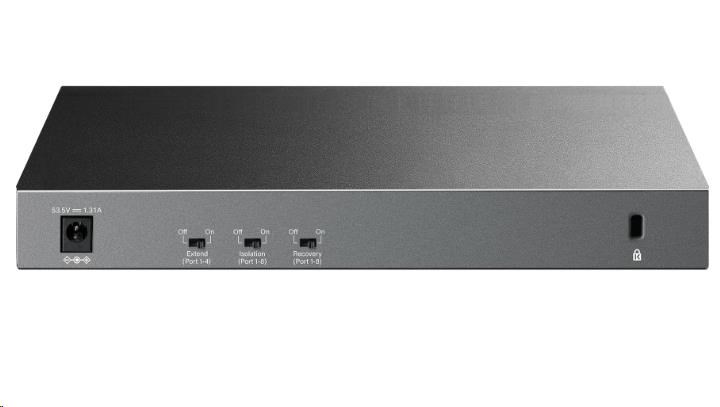 TP-Link LiteWave switch LS1210GP (9xGbE, 1xSFP, 8xPoE+, 61W, fanless)