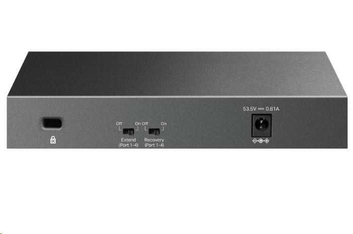 TP-Link LiteWave switch LS106LP (6x100Mb/s, 4xPoE, 41W, fanless)