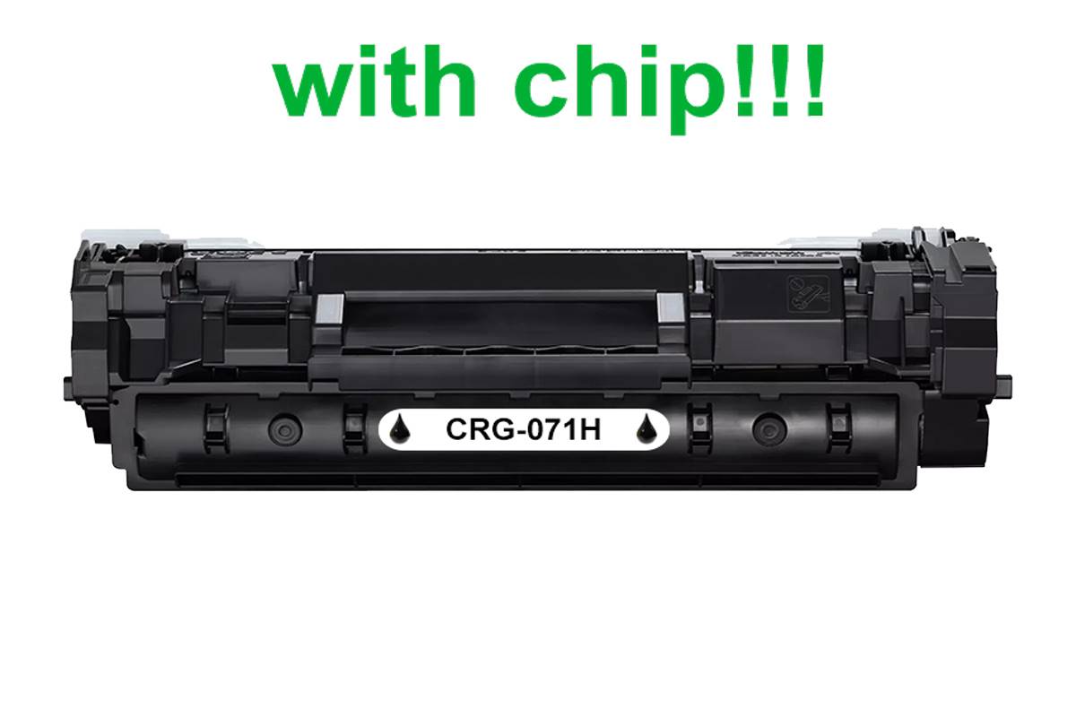 EkoToner Kompatibilný toner pre Canon CRG-071H s čipom! Black 2500 strán