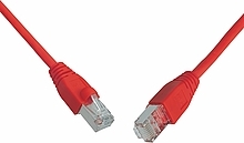 SOLARIX patch kabel CAT5E SFTP PVC 1m červený