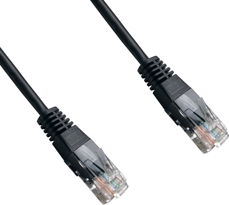 DATACOM patch cord UTP cat5e 3M černý