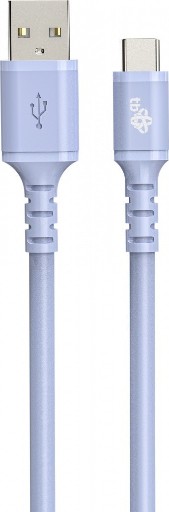 TB TOUCH TB kabel USB-A - USB-C fialový 1m