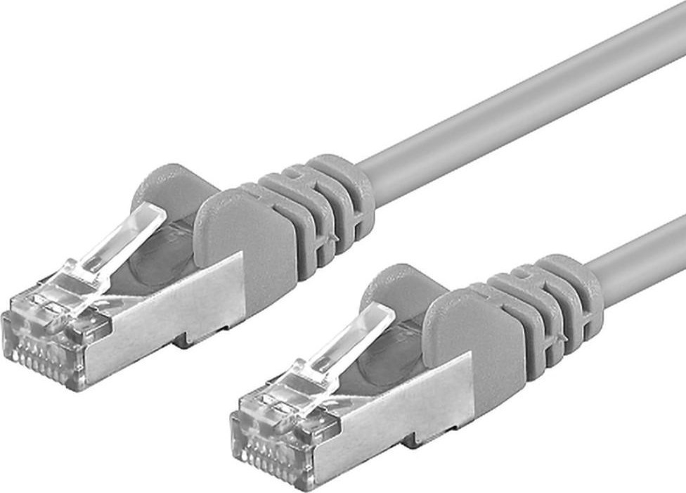 Premiumcord Patch kabel CAT 6a S-FTP,RJ45-RJ45,LSOH, AWG 26/7 10m šedá