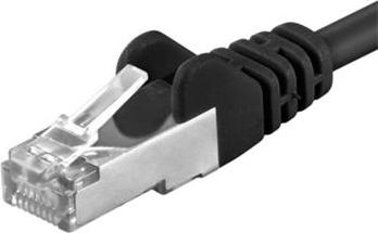 Premiumcord Patch kabel CAT6a S-FTP, RJ45-RJ45, AWG 26/7 3m, černá