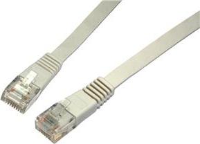 SOLARIX patch kabel plochý CAT6 UTP LSOH 7m šedý
