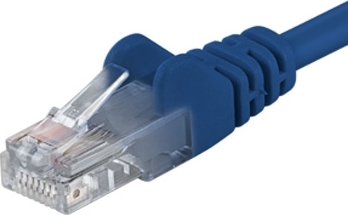 PremiumCord Patch kabel UTP RJ45-RJ45 level 5e 2m modrá