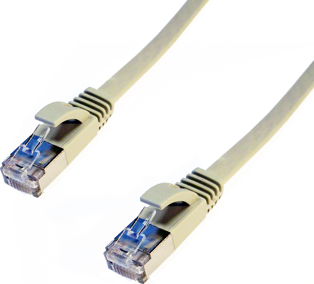 DATACOM Patch cord FTP CAT6 0,5m šedý FLAT plochý