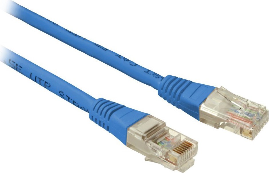 SOLARIX patch kabel CAT5E UTP PVC 5m modrý non-snag proof