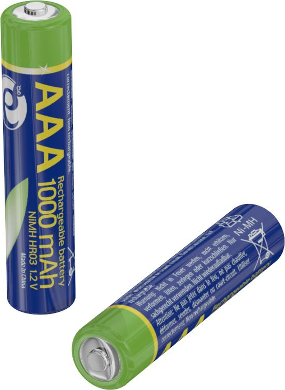 GEMBIRD NiMH nabíjecí baterie AAA 1000mAh 2ks