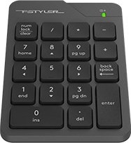 A4tech FSTYLER bezdrátová numerická klávesnice, šedá