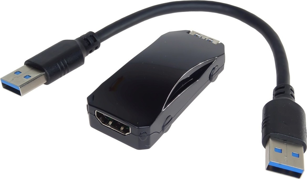 PremiumCord USB 3.0 adaptér na HDMI se zvukem, FULL HD 1080p