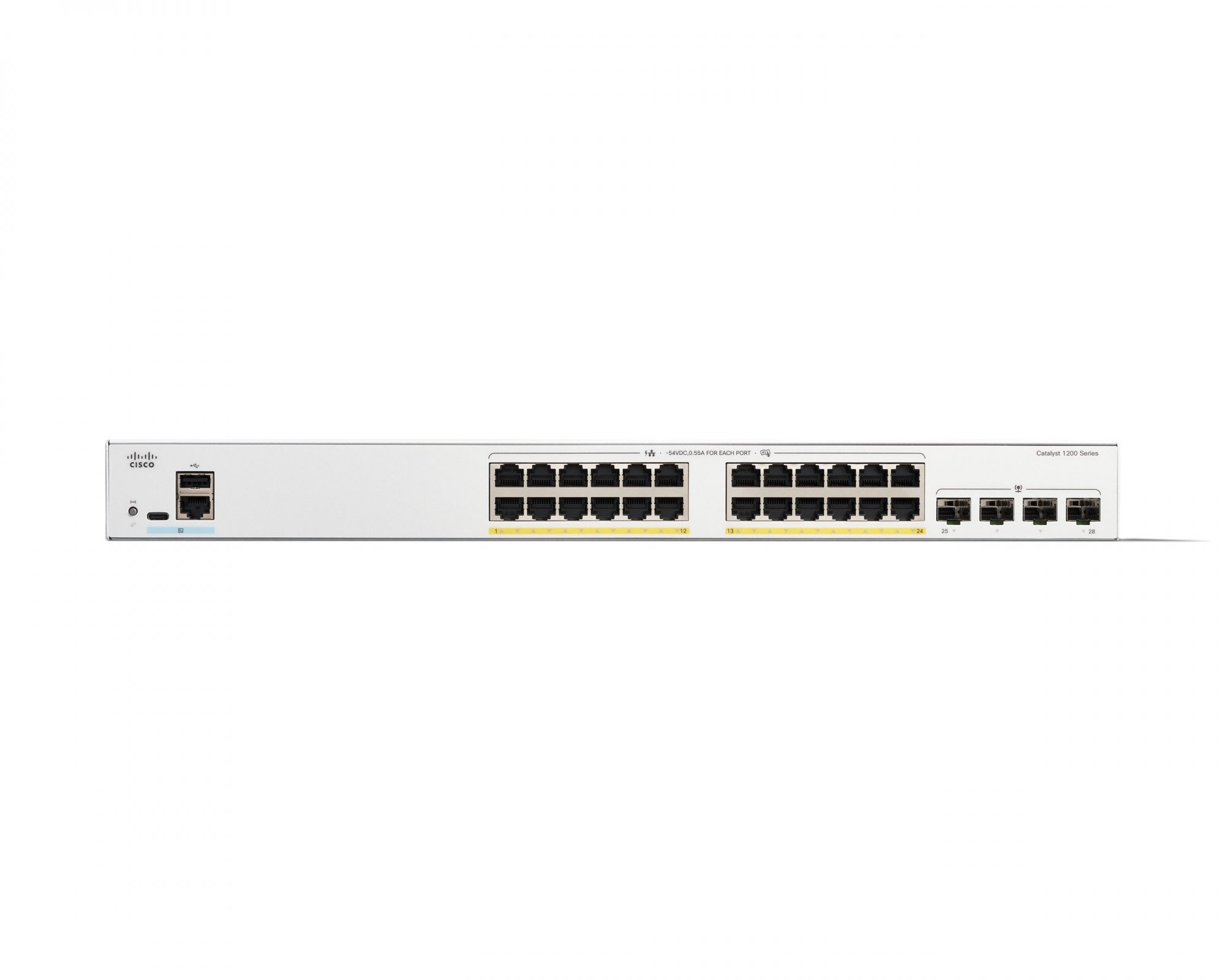 Cisco Catalyst switch C1200-24FP-4G (24xGbE,4xSFP,24xPoE+,375W)