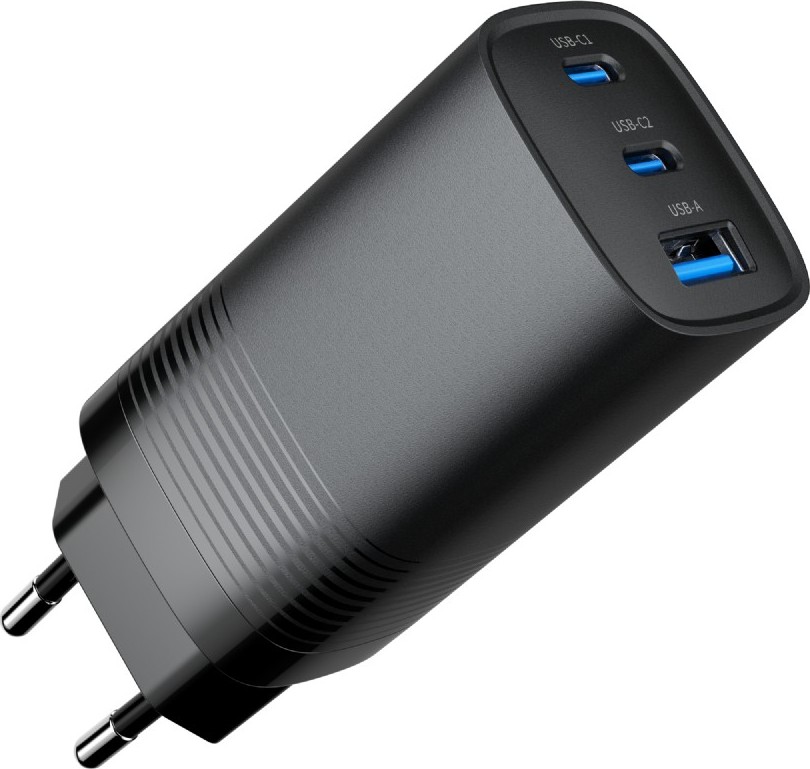 GEMBIRD PD nabíječka 1xUSB-A 2xUSB-C  67W černá