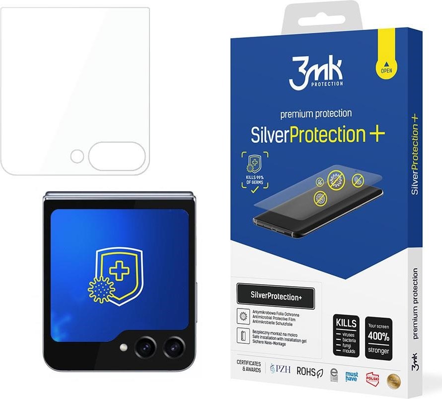 3mk ochranná folie SilverProtection+ pro Samsung Galaxy Z Flip5 (přední LCD),