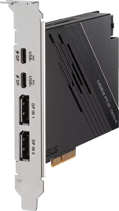 ASUS Rozšiřovací karta USB4 PCIe Gen4, PCIe 4.0 x4, 2x USB4 Typ-C, 2x DP