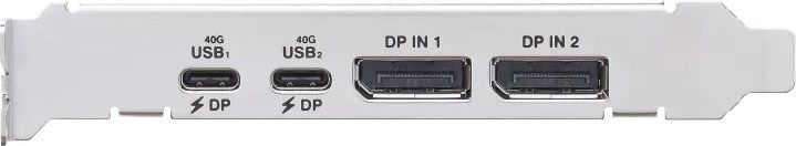 ASUS Rozšiřovací karta USB4 PCIe Gen4, PCIe 4.0 x4, 2x USB4 Typ-C, 2x DP