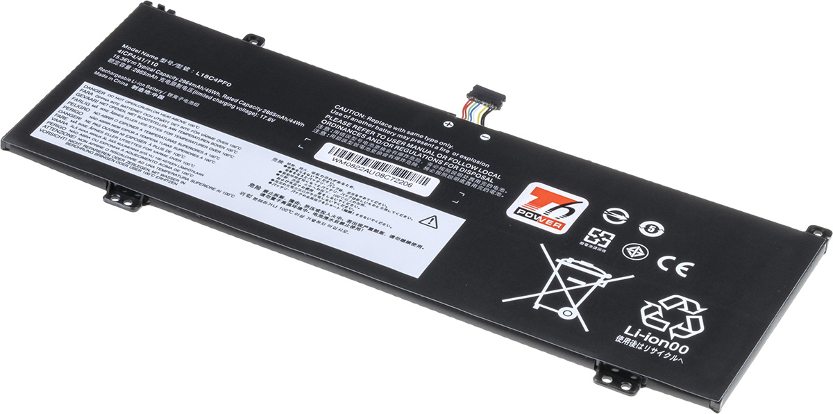 Baterie T6 Power Lenovo ThinkBook 13s, 14s, 2965mAh, 45Wh, 4cell, Li-pol