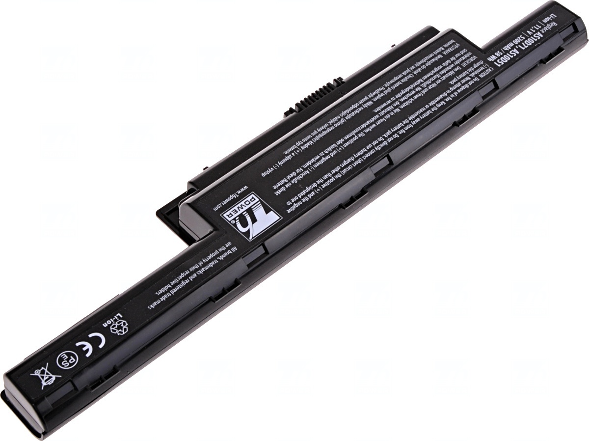 Baterie T6 Power pro Acer Aspire 4741, 5551, 5741, 5751, TravelMate 4750, 5740, 5200mAh, 58Wh, 6cell
