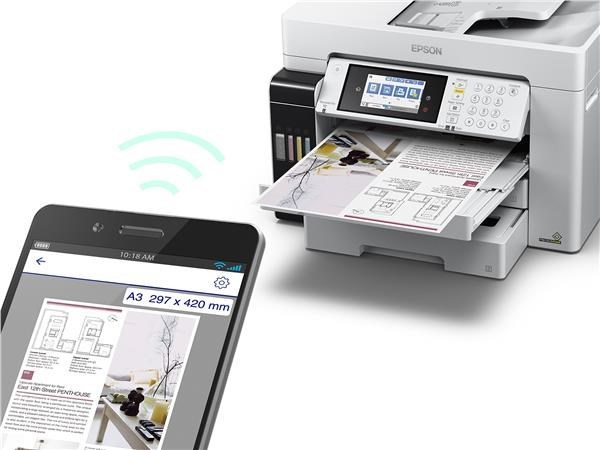 EPSON EcoTank L15180,4v1,4800x1200dpi,A3,USB,25PPM,4ink