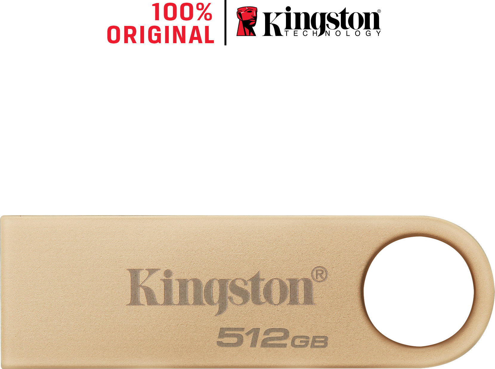 Kingston 512GB DataTraveler DTSE9, 3. Generace, USB 3.2, zlatá