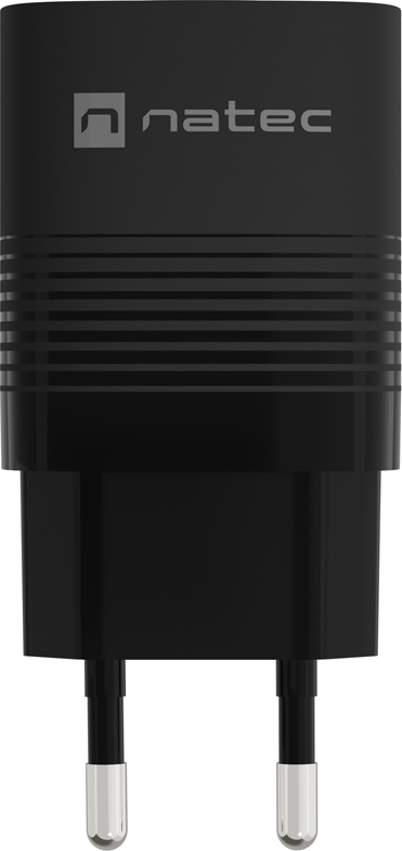 Univerzální USB nabíječka Natec RIBERA GaN 30 W, 1X USB-A, 1X USB-C, černá