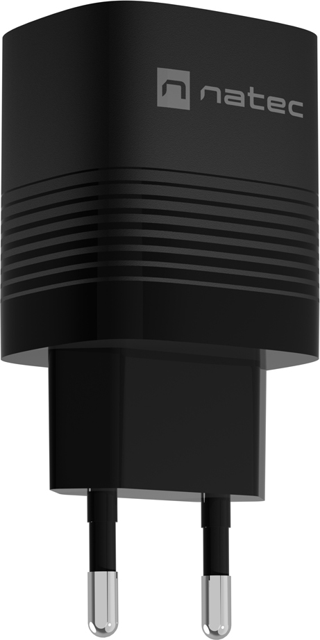 Univerzální USB nabíječka Natec RIBERA GaN 30 W, 1X USB-A, 1X USB-C, černá