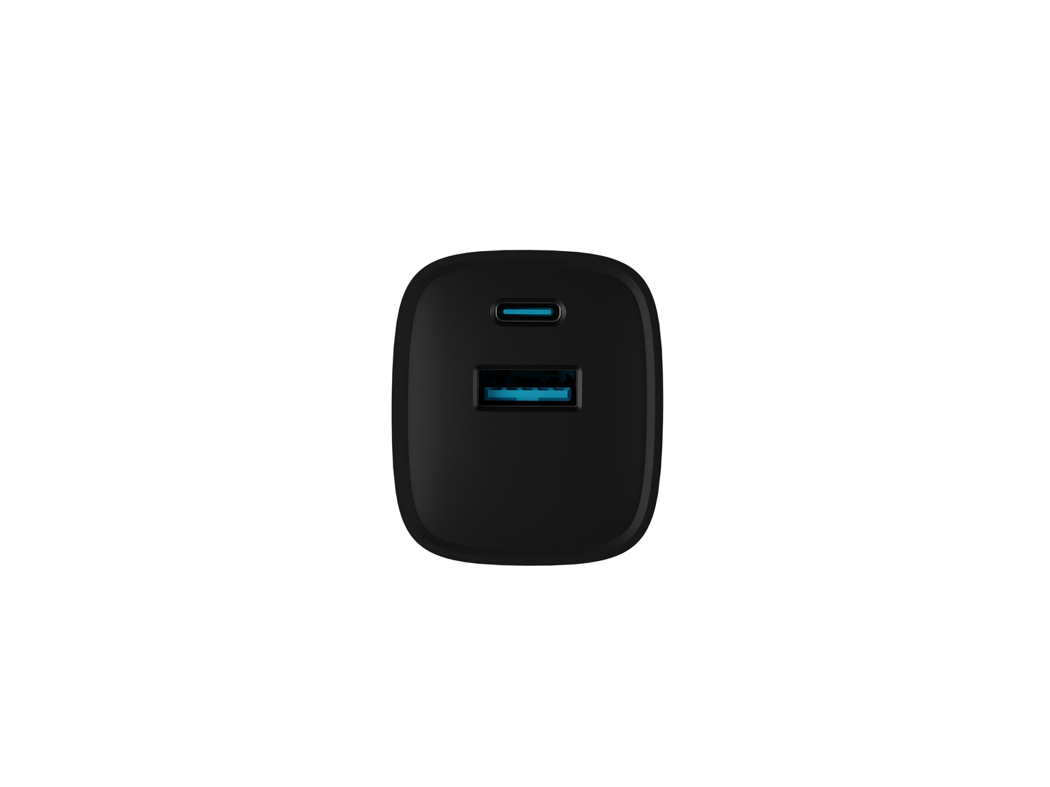 Univerzální USB nabíječka Natec RIBERA GaN 30 W, 1X USB-A, 1X USB-C, černá